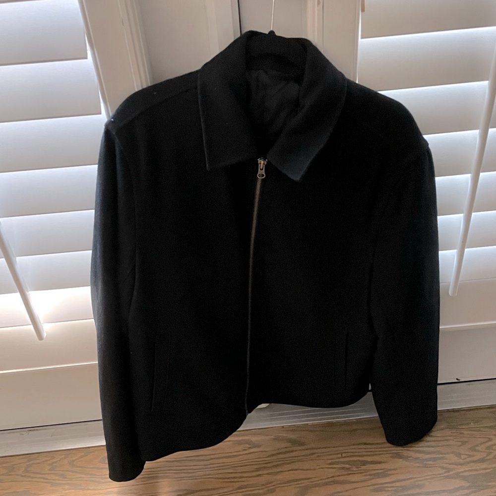 Black zip up jacket